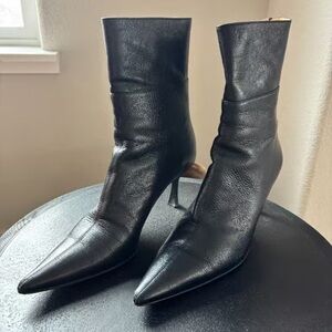 Gucci Sleek Black Heeled Boots